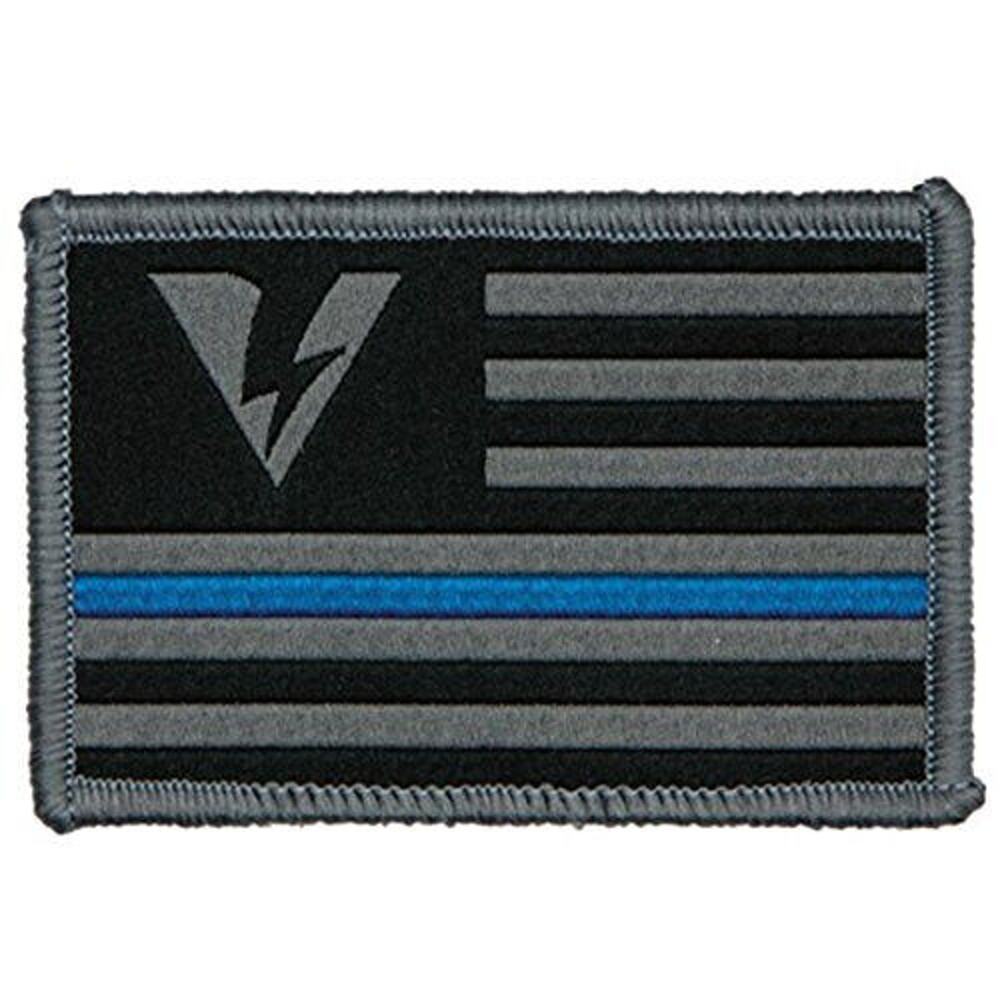 Oakley SI Tactical Embroidered Patch Thin Blue Line Flag 2" x 3"
